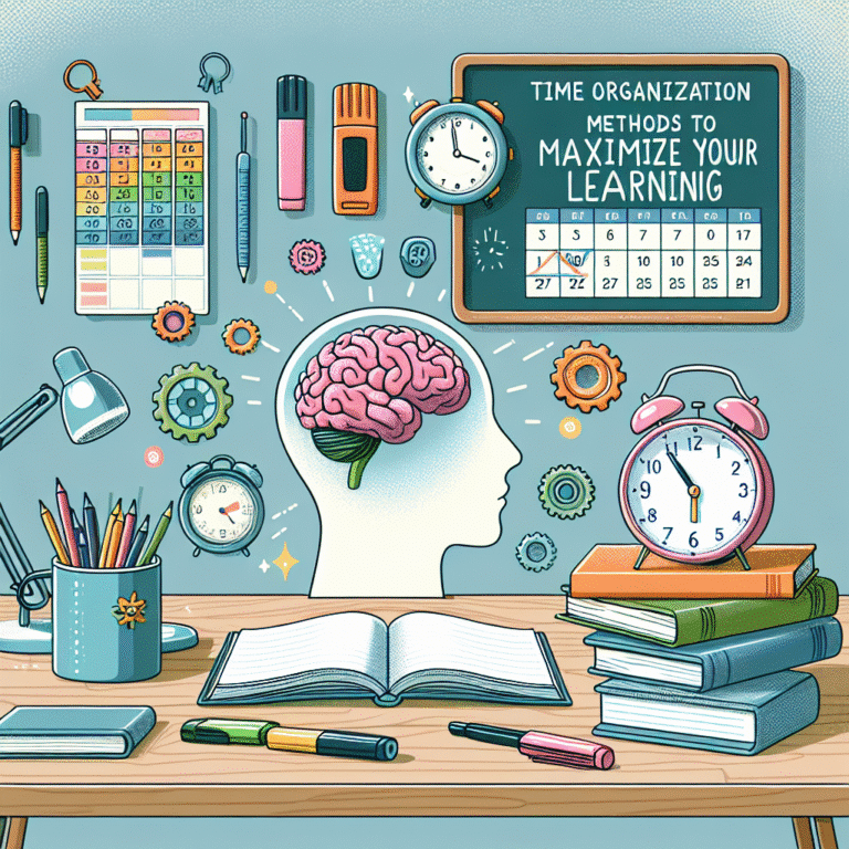 métodos de organização de tempo para maximizar seu aprendizado