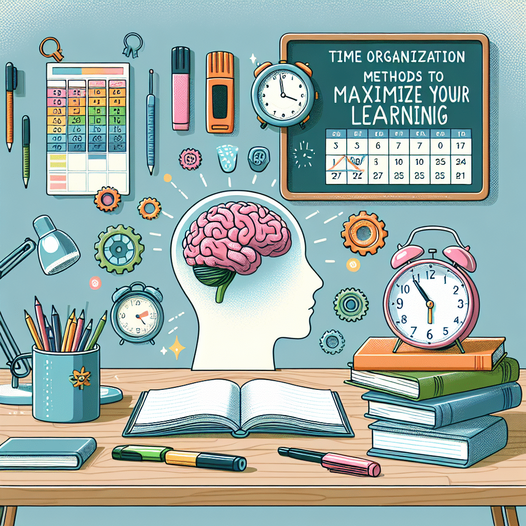 métodos de organização de tempo para maximizar seu aprendizado