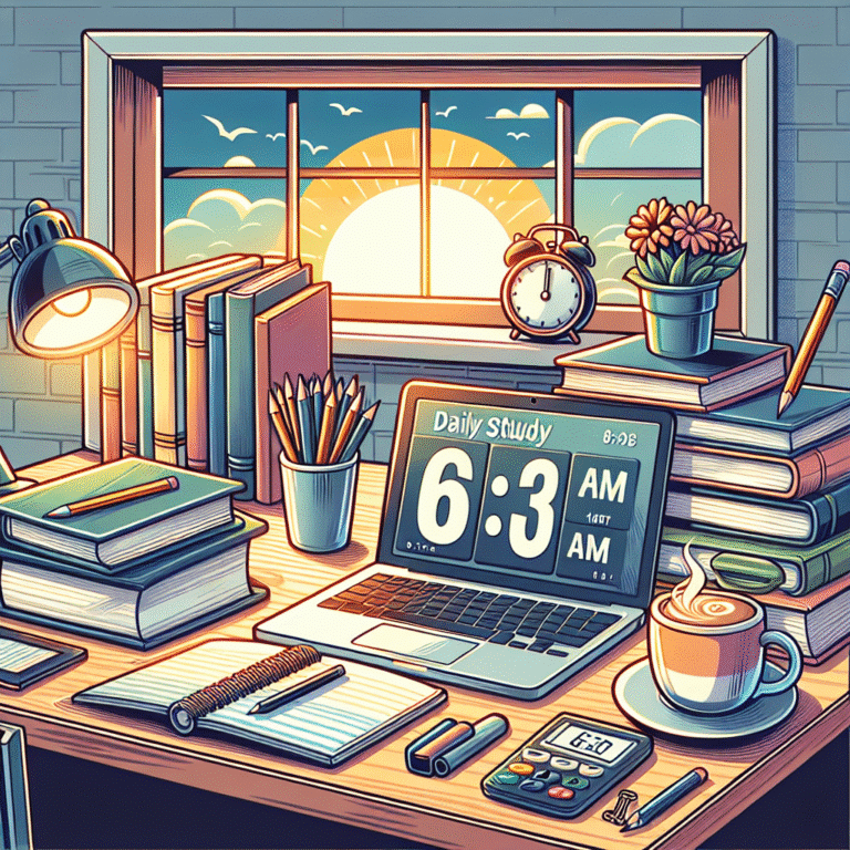 como criar uma rotina de estudos diária que funcione