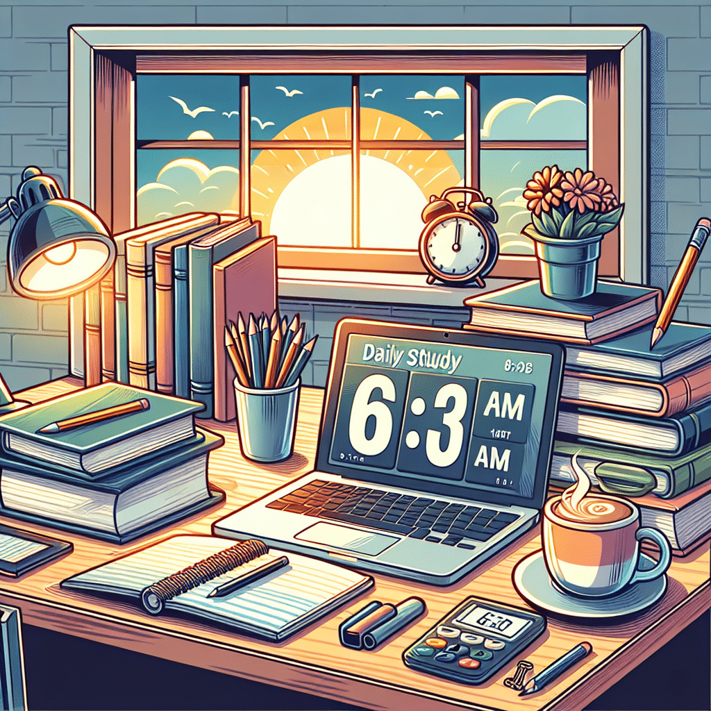 como criar uma rotina de estudos diária que funcione